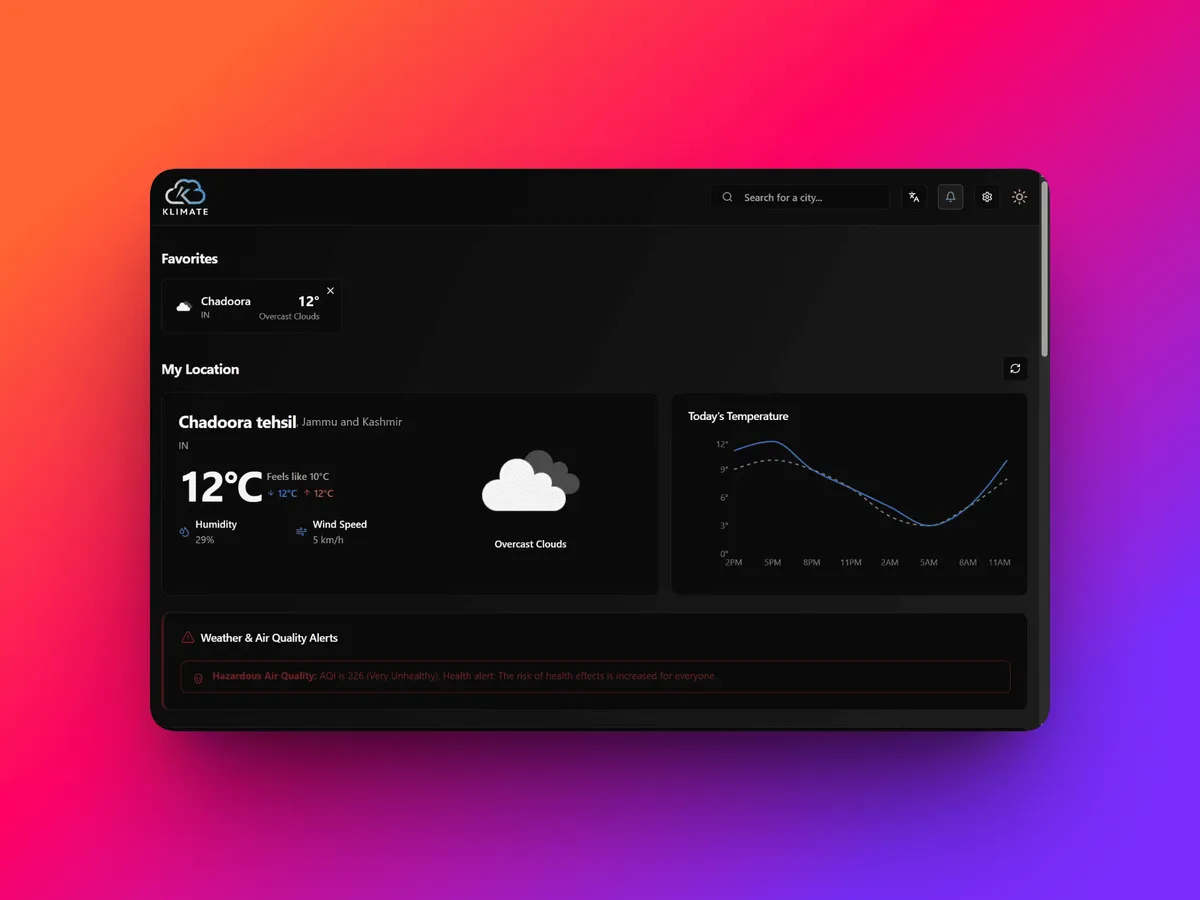 Kilamate screenshot